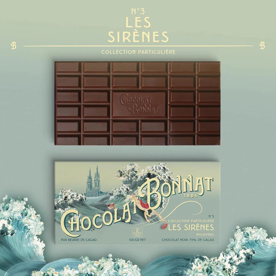 Bonnat tavoletta di cioccolato Les Sirènes Filippine 75% Collection Particulière 100 g