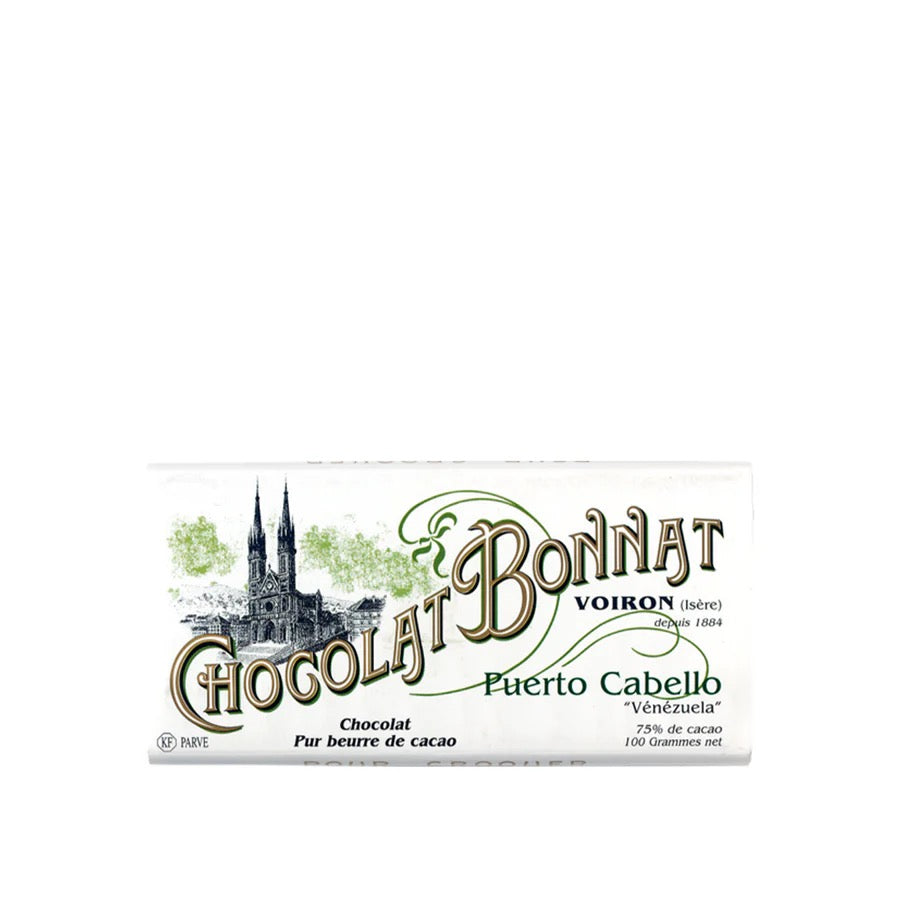 Bonnat tavoletta di cioccolato Puerto Cabello Venezuela 75% Grands Crus Historiques 100 g
