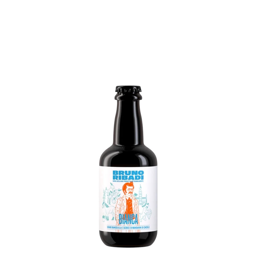 Bruno Ribadi Birra Bianca, grano Biancolilla e scorze di mandarini di Ciaculli 33 cl