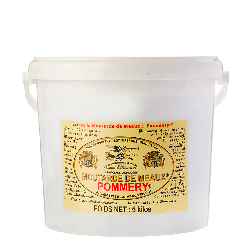 Pommery Senape Meaux in grani vaso in plastica 5 kg