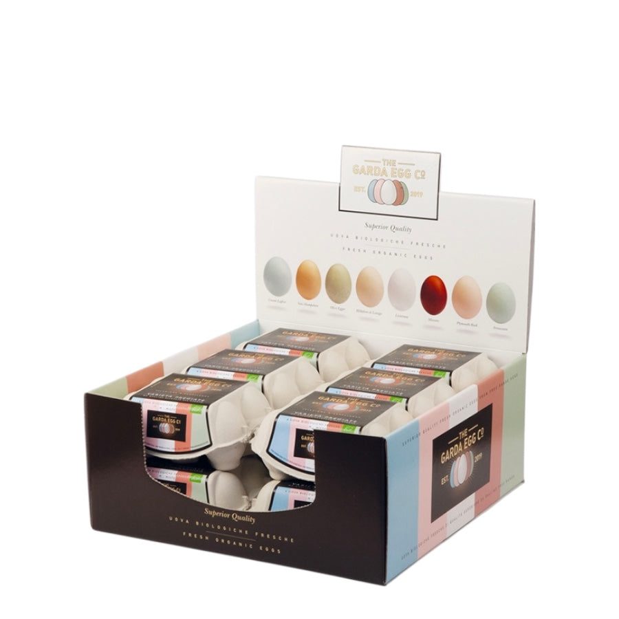 The Garda Egg 6*12 Uova di varietà pregiata BIO con espositore