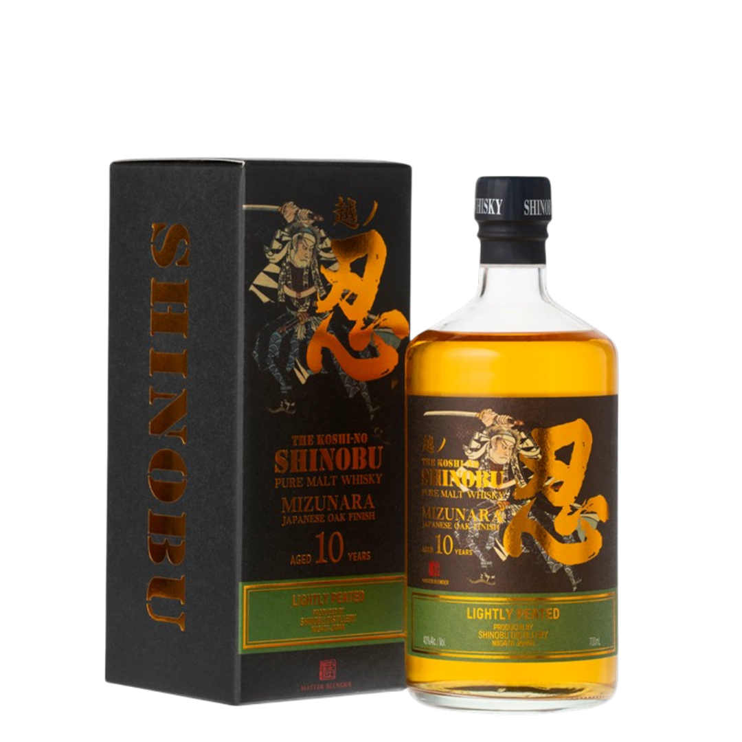 Whisky The Koshi-no Shinobu Pure Malt 10 Years Old Mizunara finish Lightly Peated 70 cl