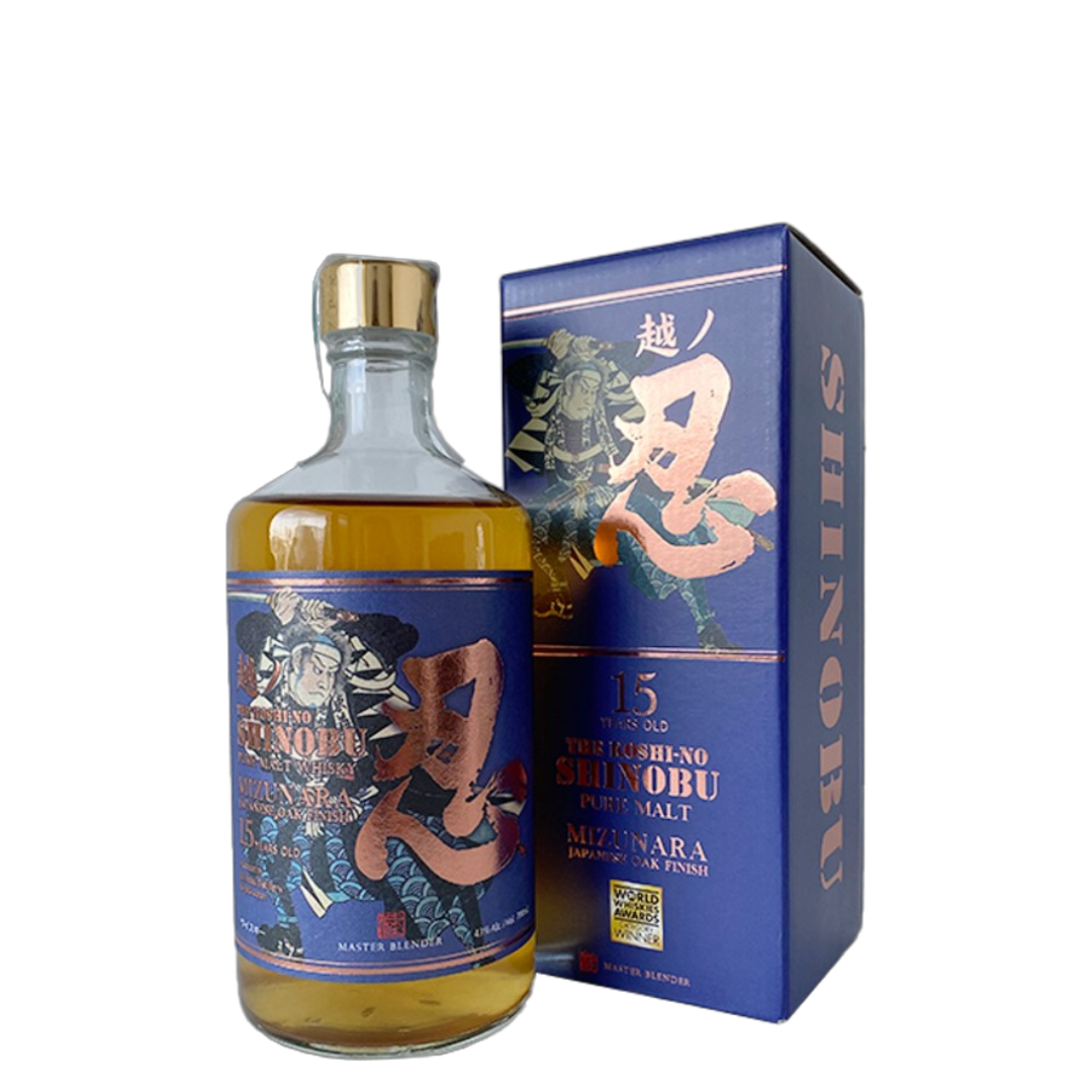 Whisky The Koshi-no Shinobu Pure Malt 15 Years Mizunara finish 70 cl