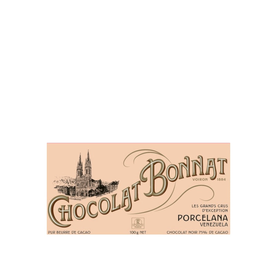 Bonnat tavoletta di cioccolato Porcelana 75% Venezuela Grands Crus d'Exception 100 g