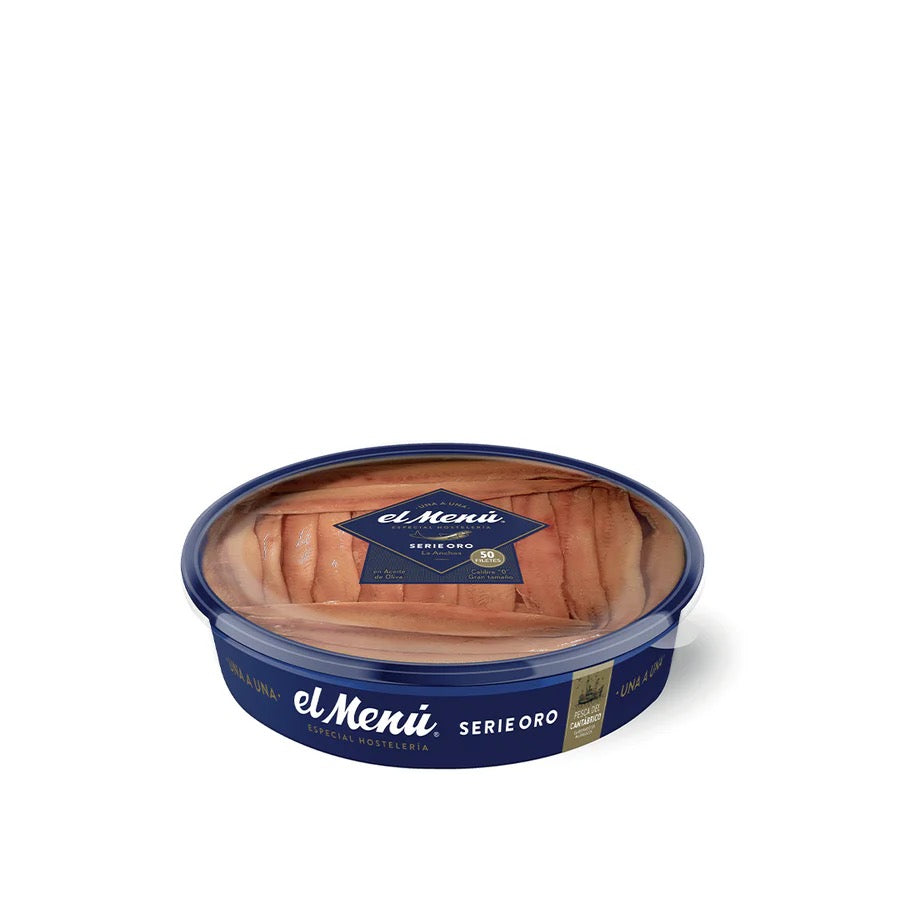 El Menú 50 filetti di acciughe del Cantàbrico in olio di oliva serie oro 600 g