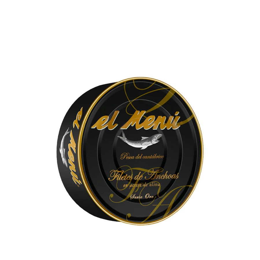El Menú Filetti di acciughe del Cantàbrico in olio di oliva serie oro 550 g