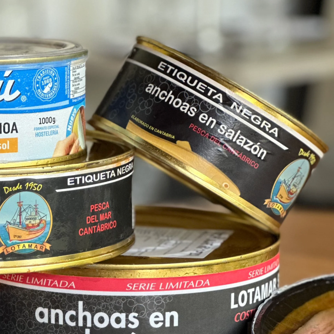 Lotamar acciughe del Cantàbrico sotto sale ETIQUETA NEGRA 1 kg