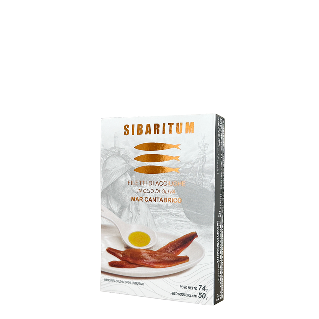 SIBARITUM 11-13 Filetti di acciughe del Cantabrico in olio di oliva 74 g