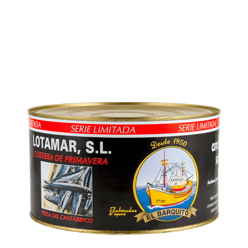 Lotamar Acciughe del Cantábrico sotto sale 11 pesci a strato SERIE LIMITADA 4,6kg