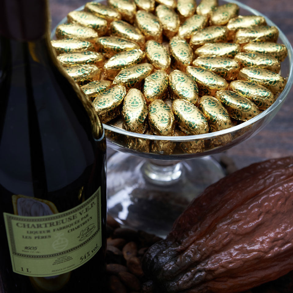 Bonnat Scatolina di cioccolatini con liquore Chartreuse 290 g